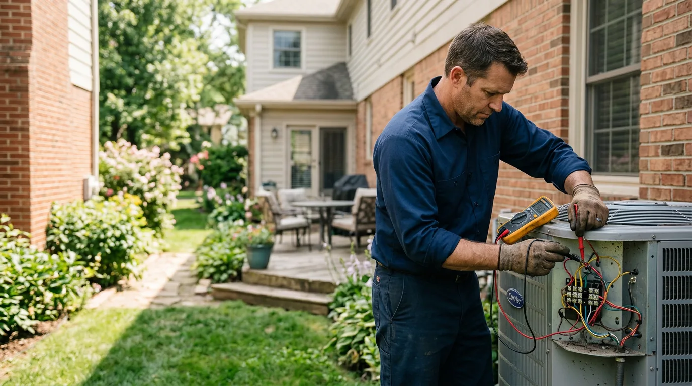 HVAC technician working near Brick, NJ